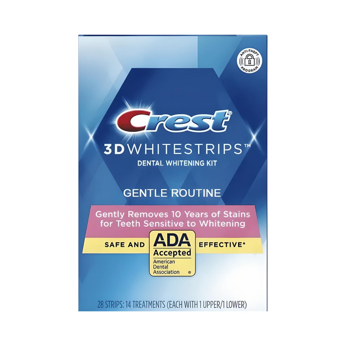 Bělicí pásky Crest 3D White Gentle Routine (14 sáčků-28 pásků)