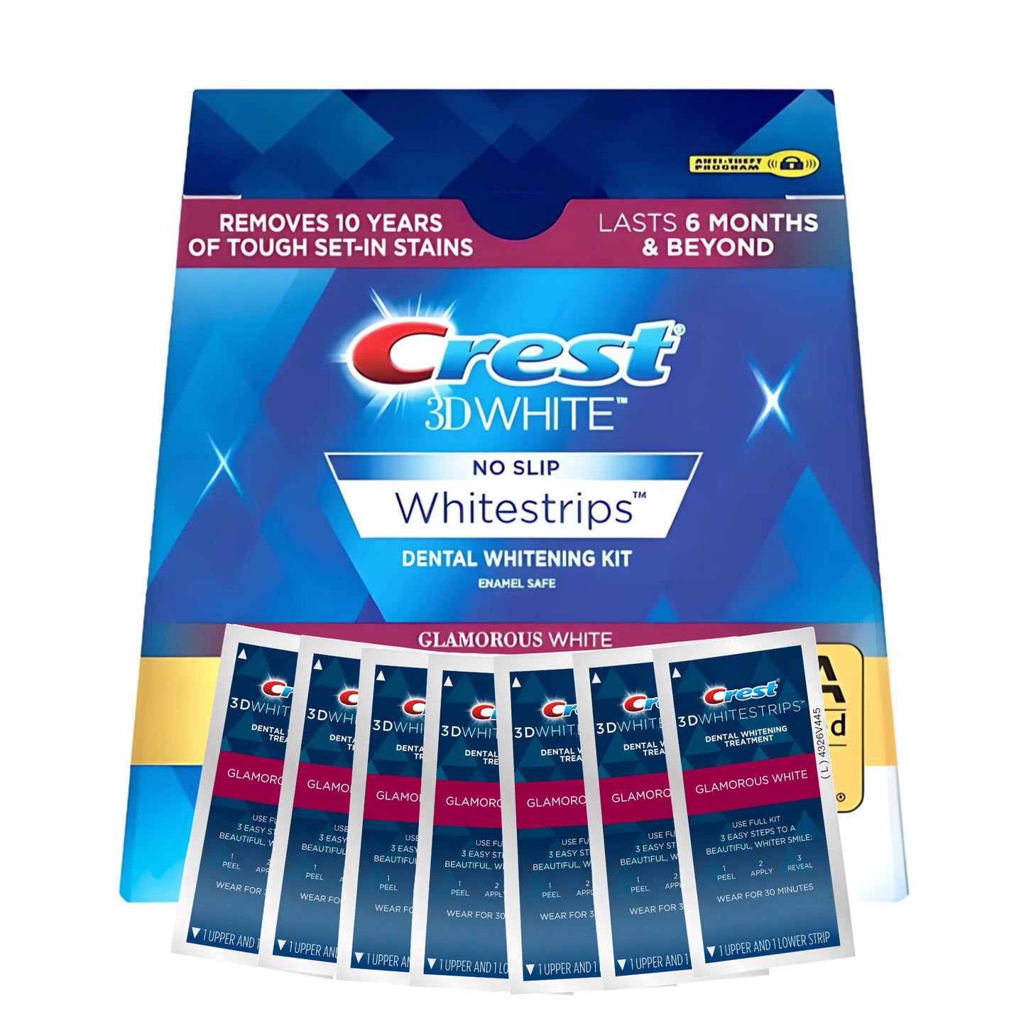 Bělicí pásky Crest 3D White Glamorous White (7 sáčků-14 pásků)