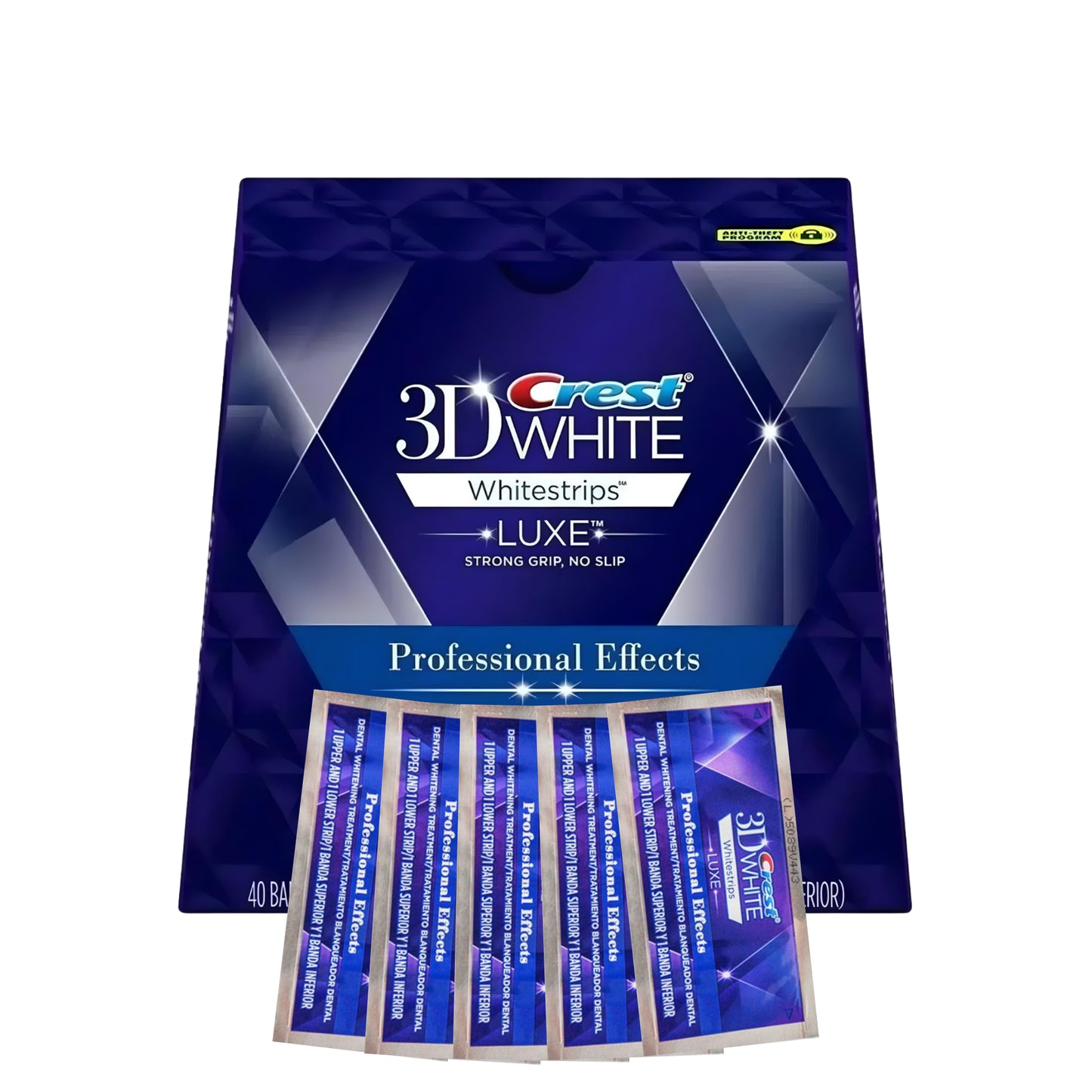 Bělicí pásky Crest 3D White Luxe Professional Effects (5 sáčků-10 pásků)