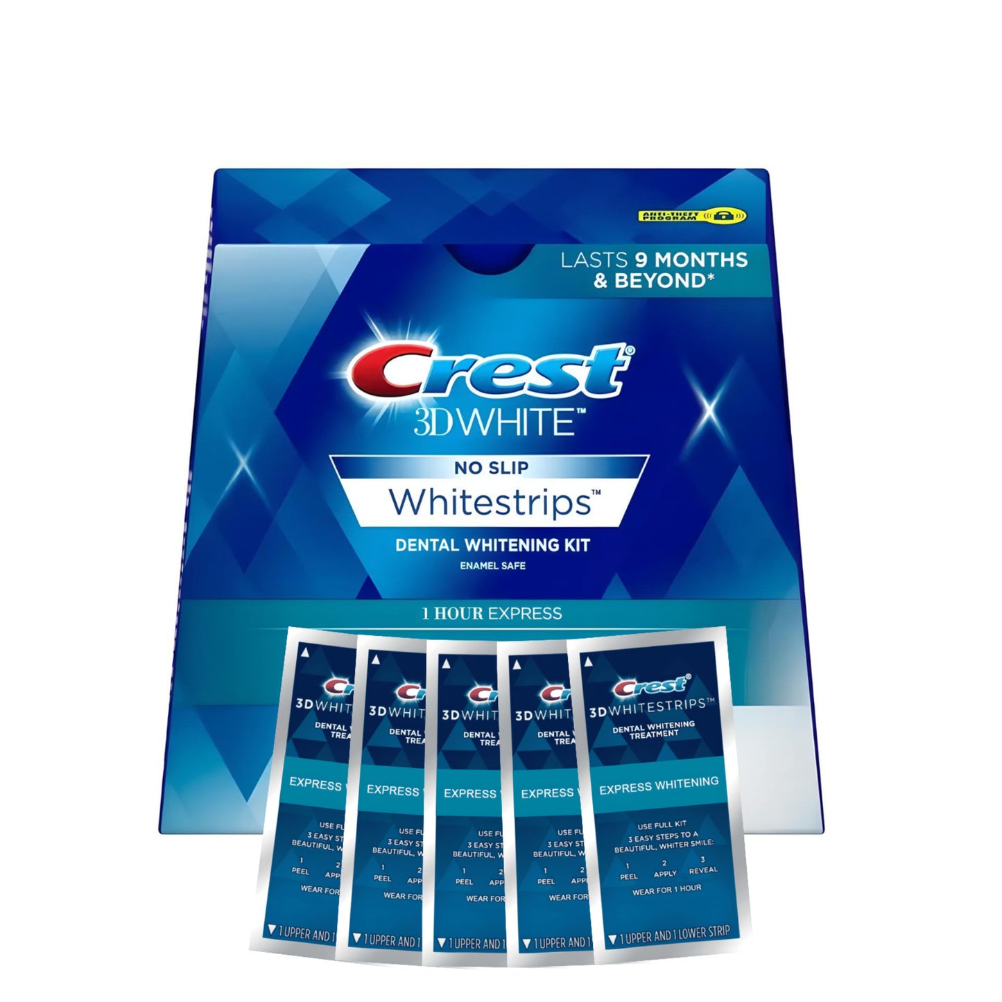 Bělicí pásky Crest 3D Whitestrips 1 Hour Express(5 sáčků-10 pásků)