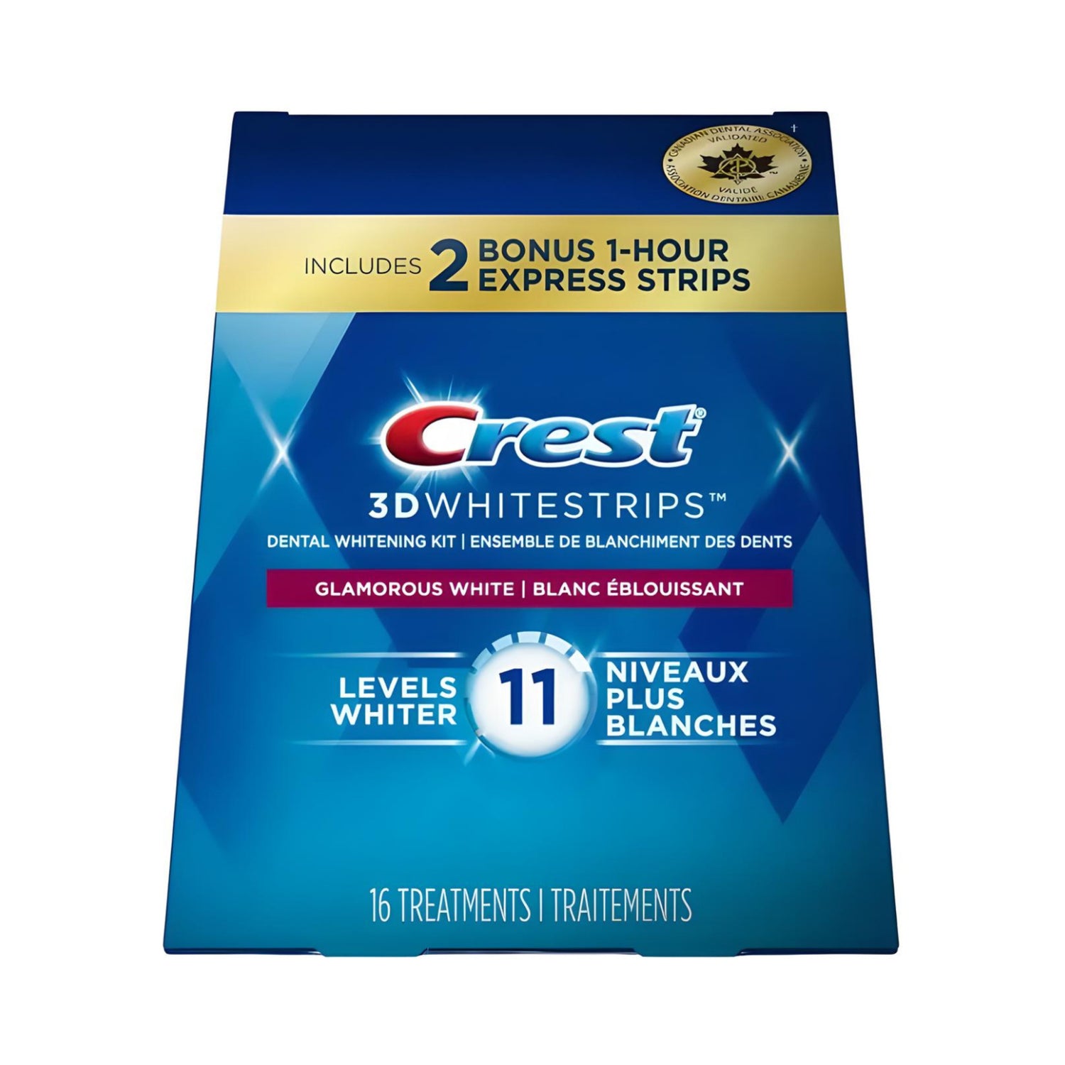 Bělicí pásky Crest Glamorous White 11 Levels Whiter Whitestrips (8 sáčků-16 pásků)