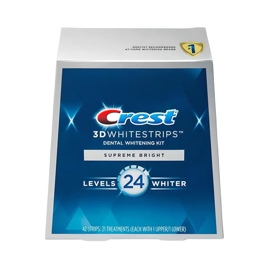 Bělicí pásky Crest Supreme Bright 24 Whitestrips (21 sáčků-42 pásků)