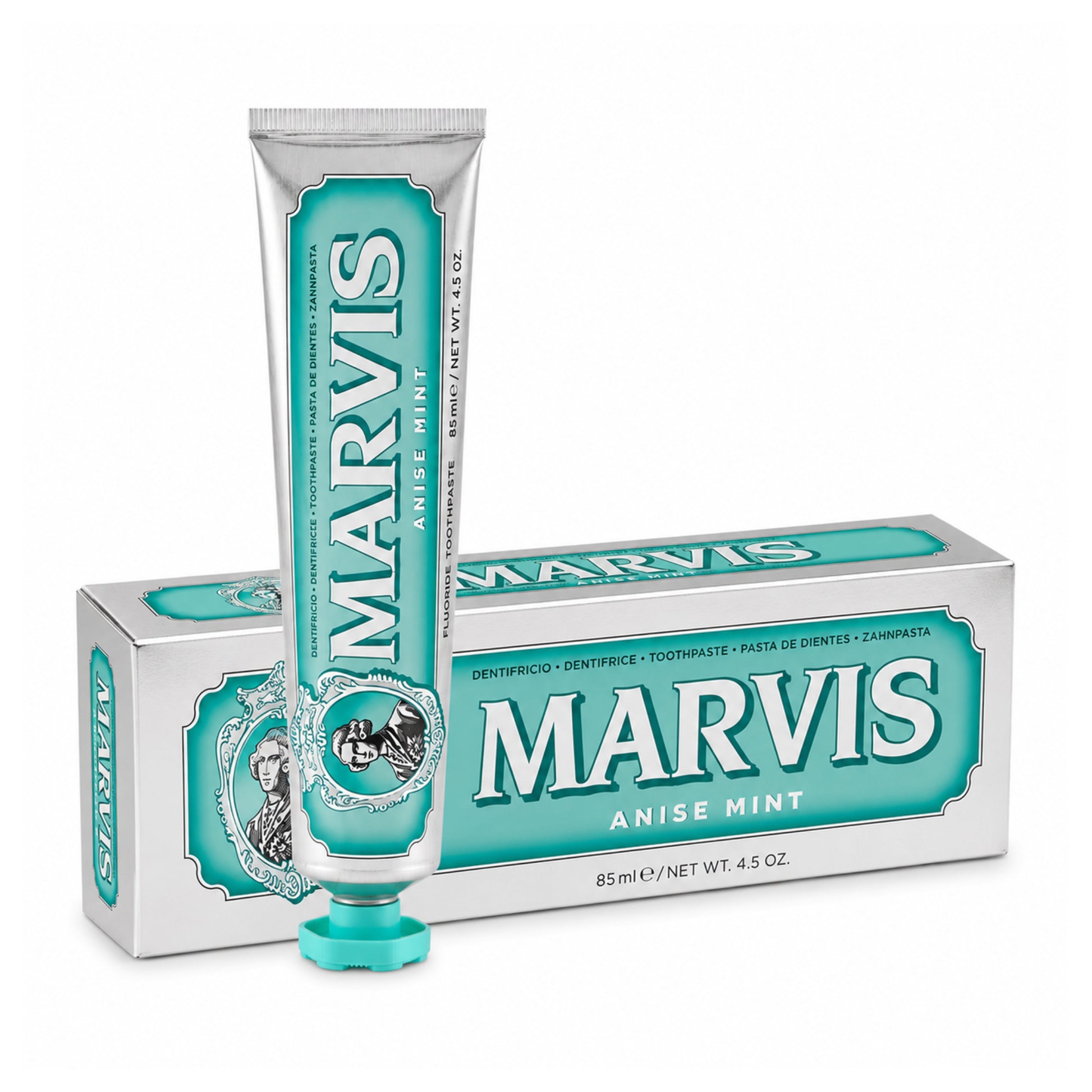Marvis Anise Mint 85 ml – zubní pasta v tubě a originálním balení s příchutí máty a anýzu