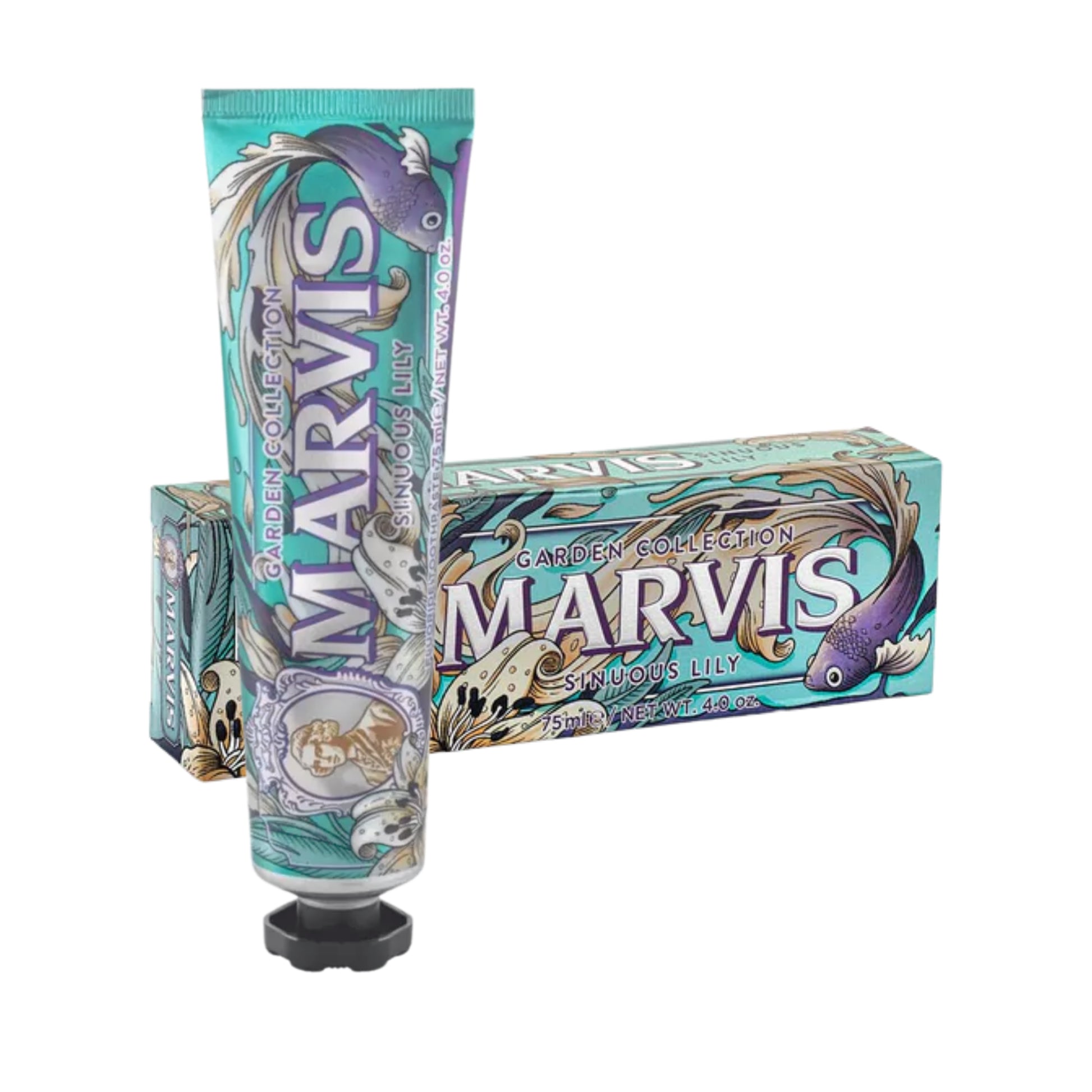 Marvis Sinuous Lily 75 ml – zubní pasta v tubě a originálním balení s vůní lilie a máty