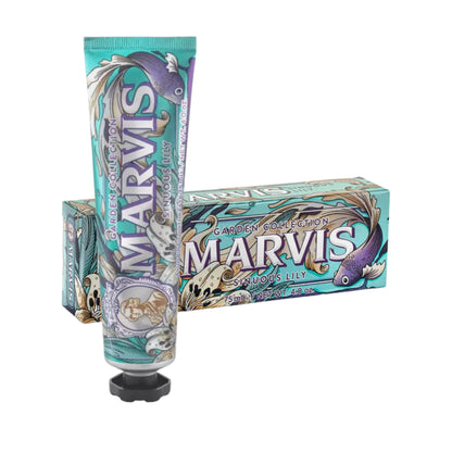 Marvis Sinuous Lily 75 ml – zubní pasta v tubě a originálním balení s vůní lilie a máty
